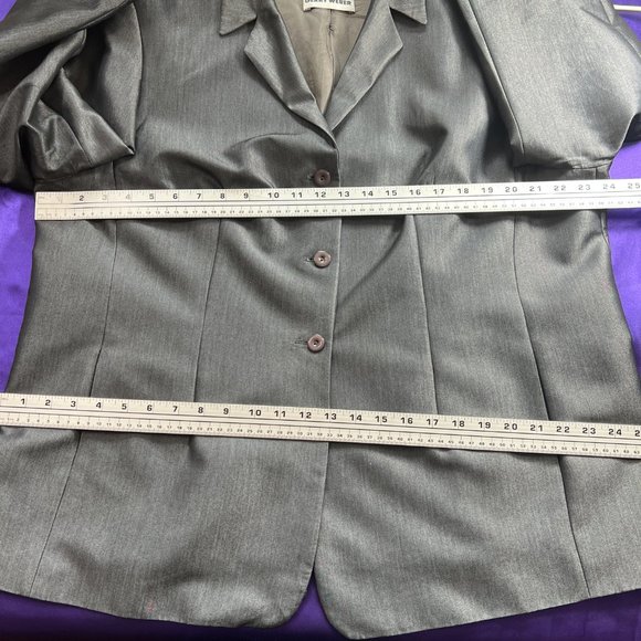 VTG📌Gerry Weber Timeless and Elegant Silver Gray Business Blazer -Suit Jacket - Picture 10 of 15